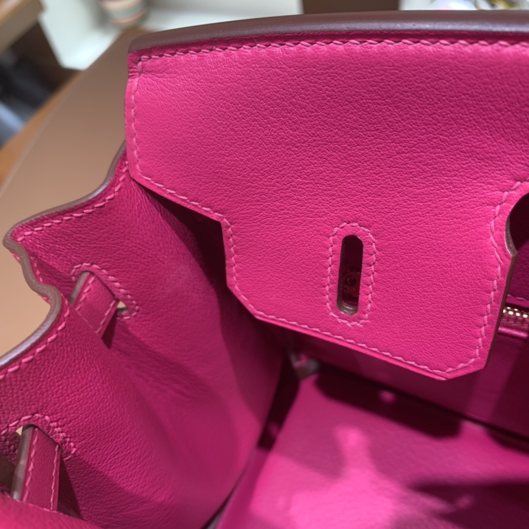 Hermès（爱马仕）Birkin 铂金包 swift i9 极致粉 金扣 25cm