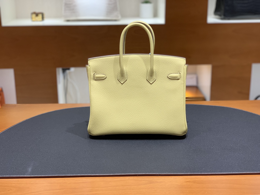 Hermès（爱马仕）Birkin 铂金包 Togo 1Z 小鸡黄 银扣 25cm