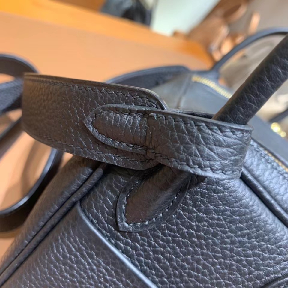Hermès（爱马仕）mini lindy 迷你琳迪 TC 黑色 金扣 19cm
