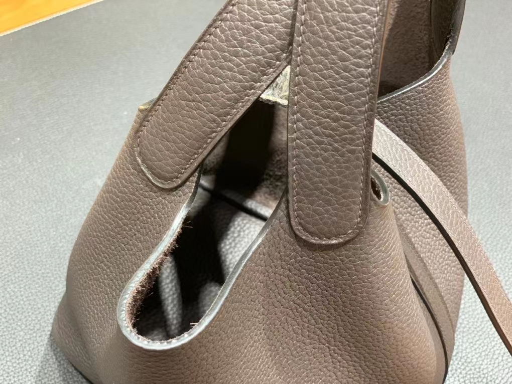 Hermès（爱马仕）Picotin 菜篮子 TC 乌木色 银扣 18cm