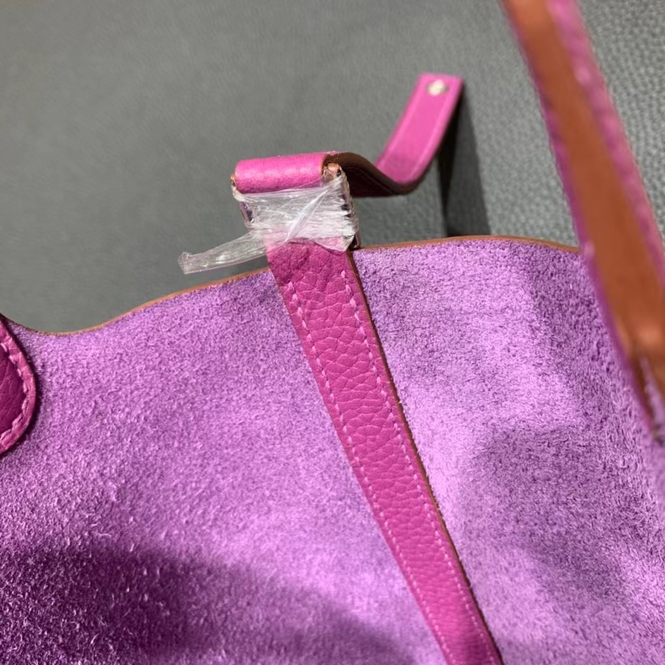 Hermès（爱马仕）Picotin 菜篮子 TC 海葵紫 银扣 18cm