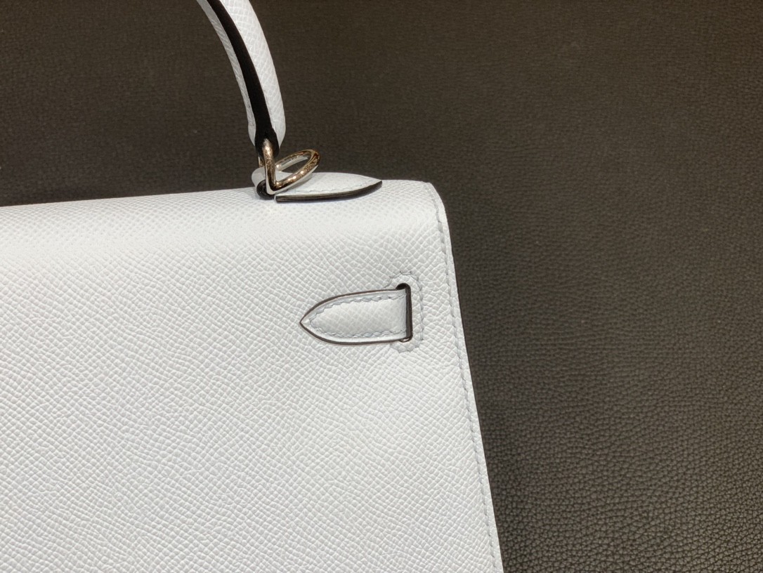 Hermès（爱马仕）Kelly 凯莉包 Epsom 圣杯蓝 银扣 25cm