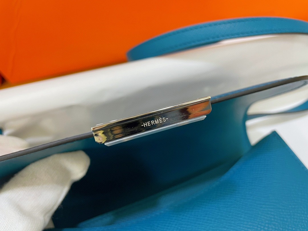 Hermès（爱马仕）Constance 康康 epsom 普鲁斯绿 银扣 19cm
