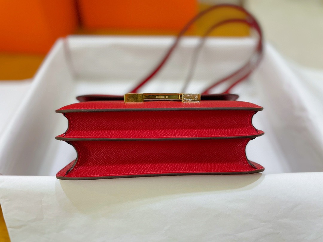 Hermès（爱马仕）Constance 康康 epsom 国旗红 金扣 19cm