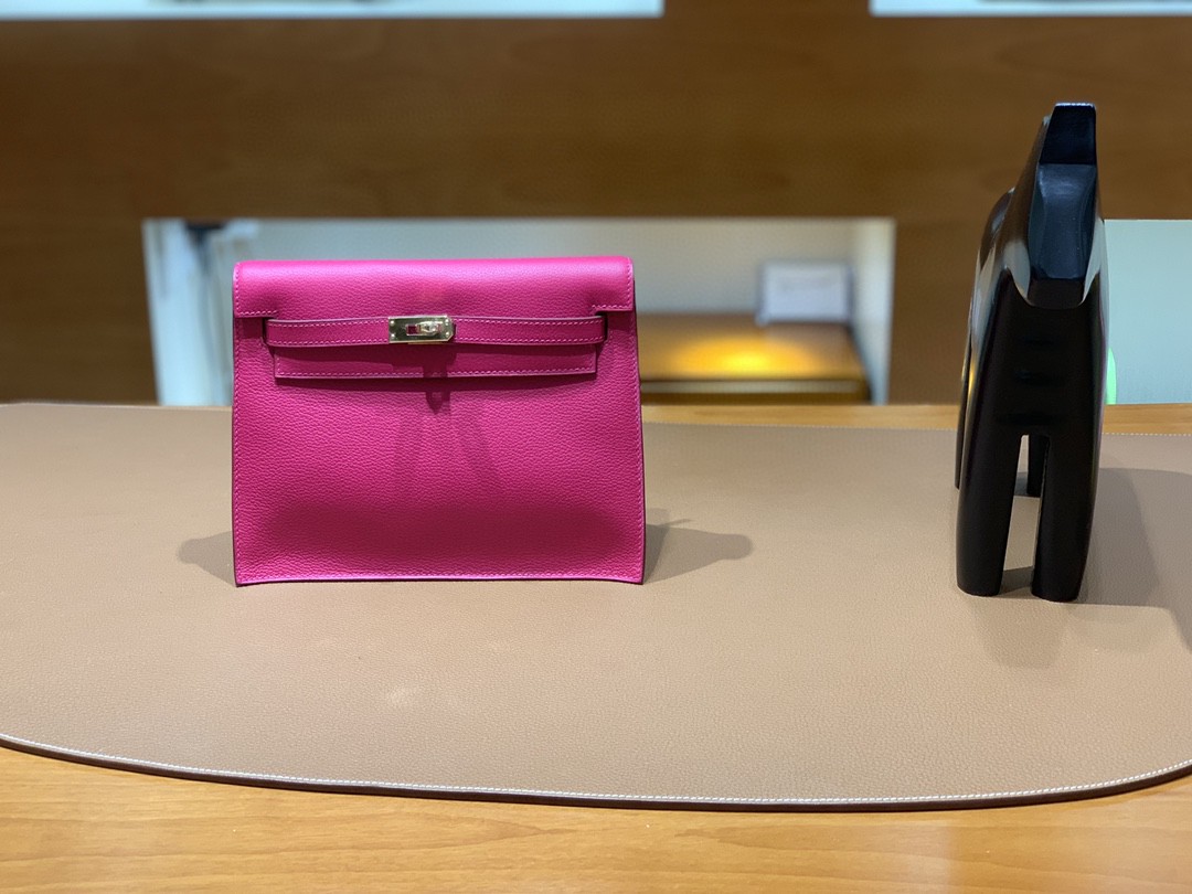 Hermès（爱马仕）Kelly danse 跳舞包 Ever color 墨西哥粉 金扣 22cm
