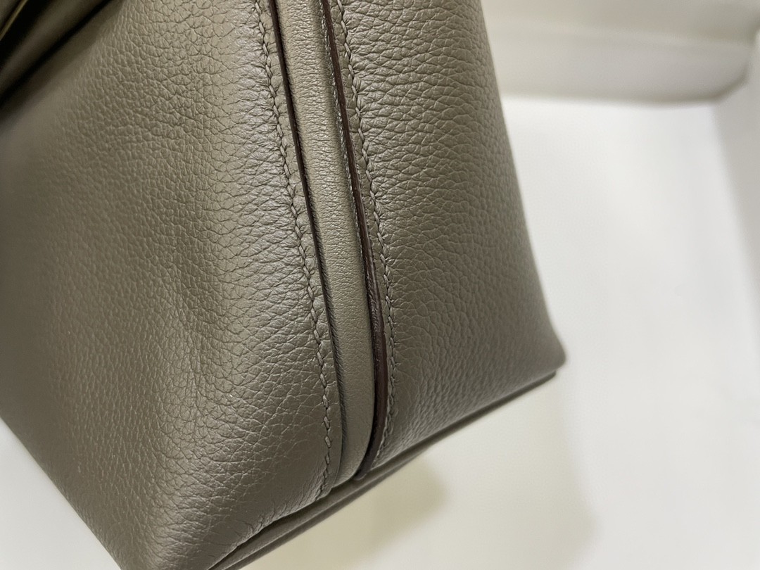 Hermès（爱马仕）mini kelly 2424 ever color 拼 swift 锡器灰 金扣 21cm