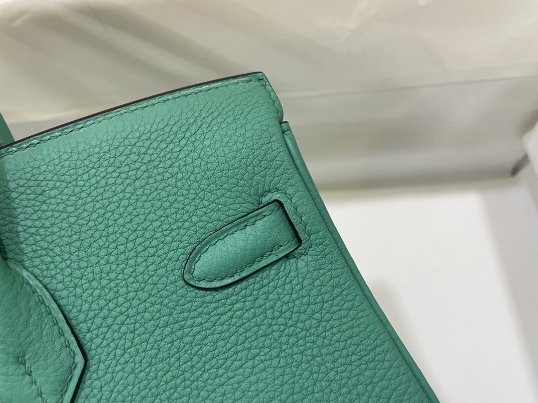 Hermès（爱马仕）Birkin 铂金包 Togo 维罗纳绿 银扣 25cm