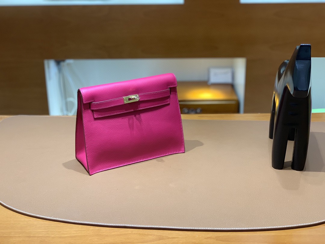 Hermès（爱马仕）Kelly danse 跳舞包 Ever color 墨西哥粉 金扣 22cm