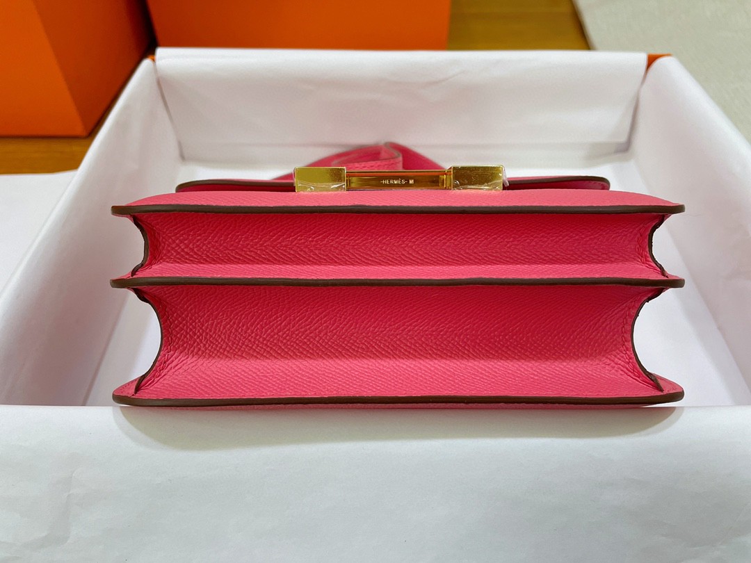 Hermès（爱马仕）Constance 康康 epsom 唇膏粉 金扣 19cm