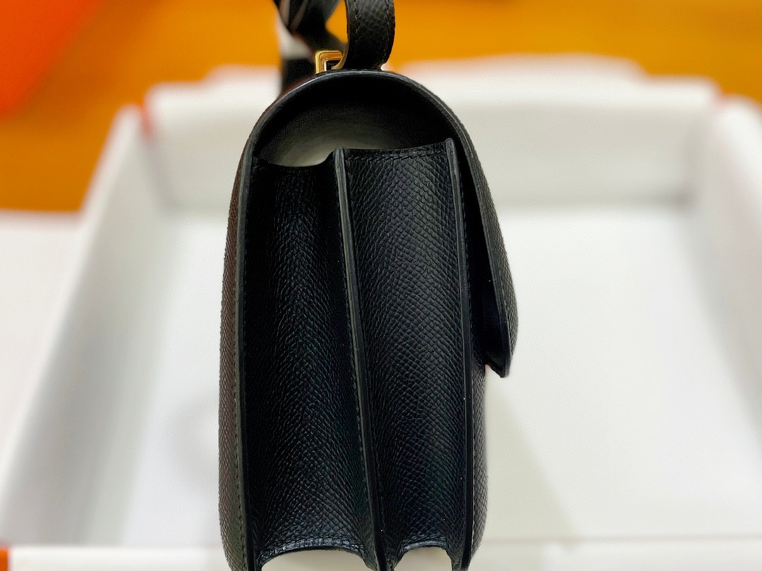 Hermès（爱马仕）Constance 康康 epsom 黑色 金扣 19cm