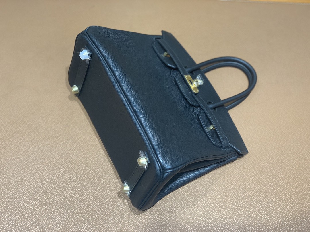 Hermès（爱马仕）Birkin 铂金包 Epsom 黑色 金扣 25cm