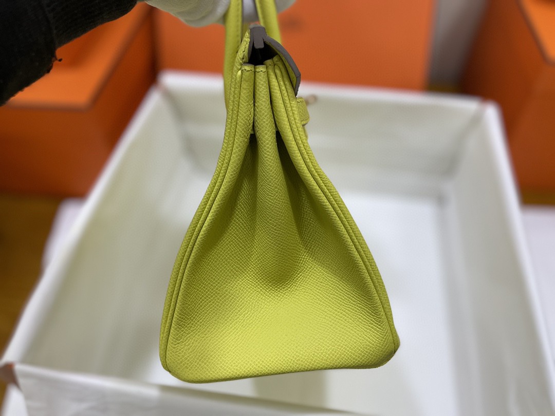 Hermès（爱马仕）Birkin 铂金包 Epsom 柠檬黄 金扣 25cm
