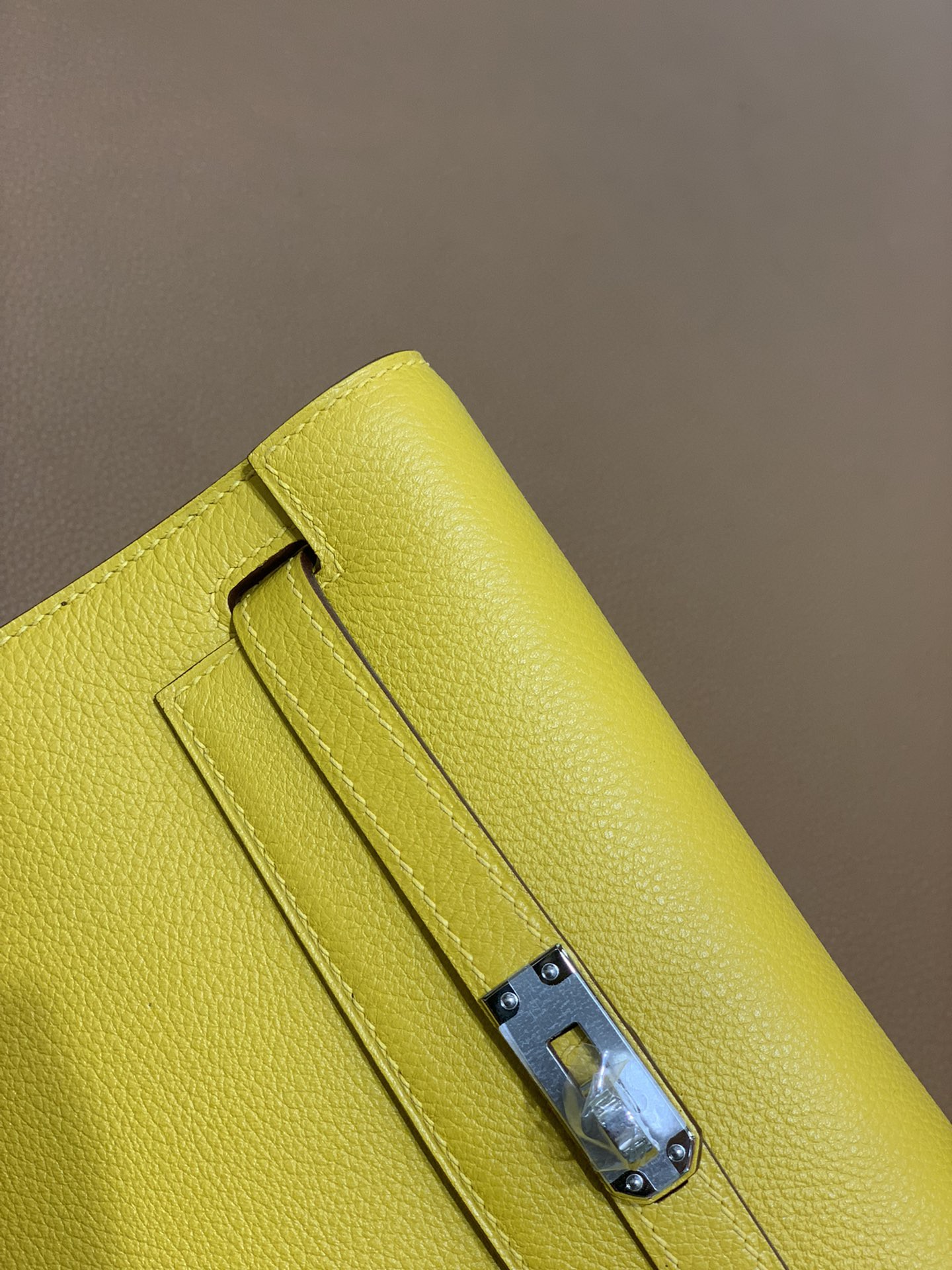Hermès（爱马仕）Kelly danse 跳舞包 Ever color 琥珀黄 银扣 22cm