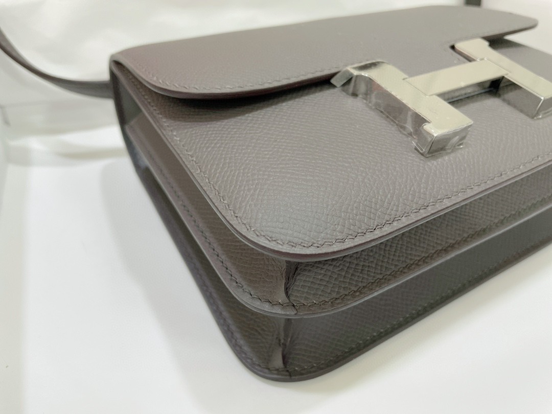 Hermès（爱马仕）Constance 康康 epsom 锡器灰 银扣 19cm