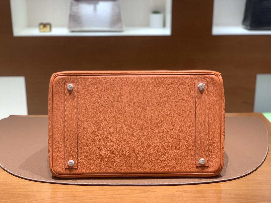 Hermès（爱马仕）Birkin 铂金包 HAC Togo 橙色 金扣 40cm