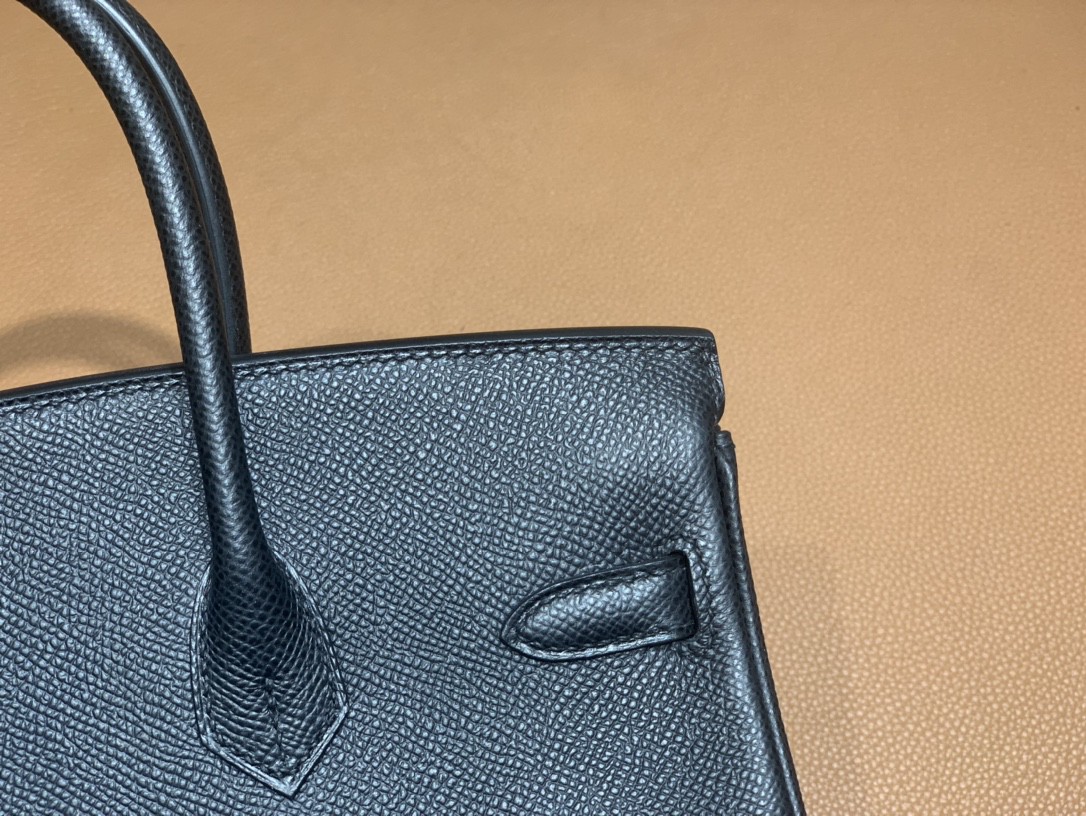 Hermès（爱马仕）Birkin 铂金包 Epsom 黑色 金扣 25cm