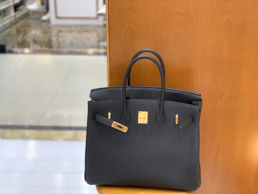 Hermès（爱马仕）Birkin 铂金包 Togo 黑色 金扣 35cm