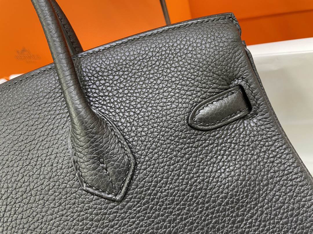 Hermès（爱马仕）Birkin 铂金包 Togo 黑色 金扣 25cm