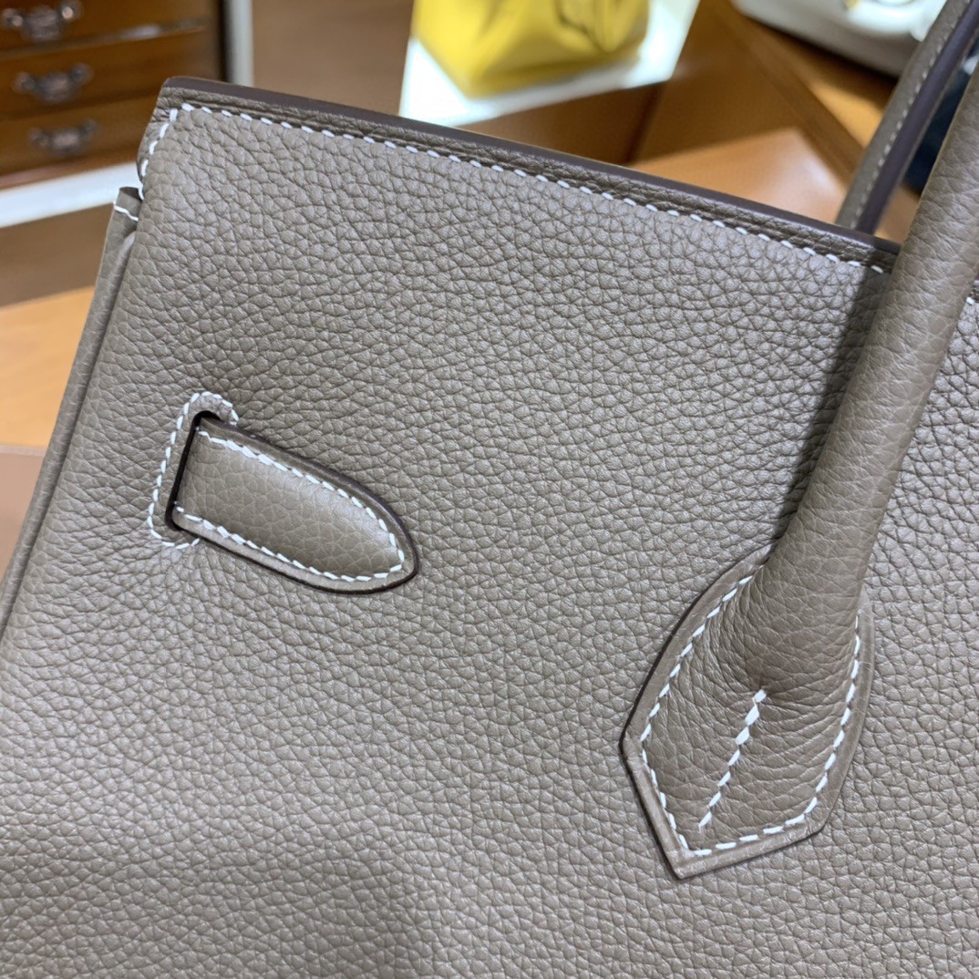Hermès（爱马仕）Birkin 铂金包 Togo 大象灰 金扣 35cm