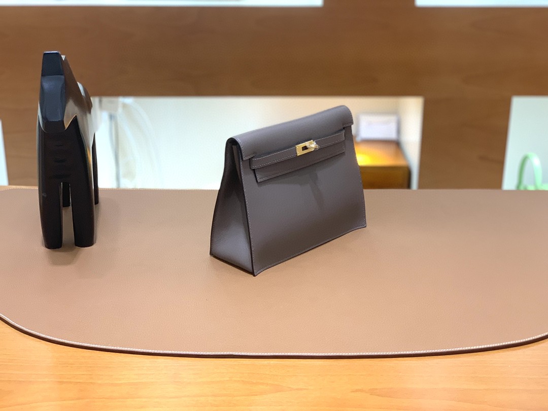 Hermès（爱马仕）Kelly danse 跳舞包 swift 锡器灰 金扣 22cm