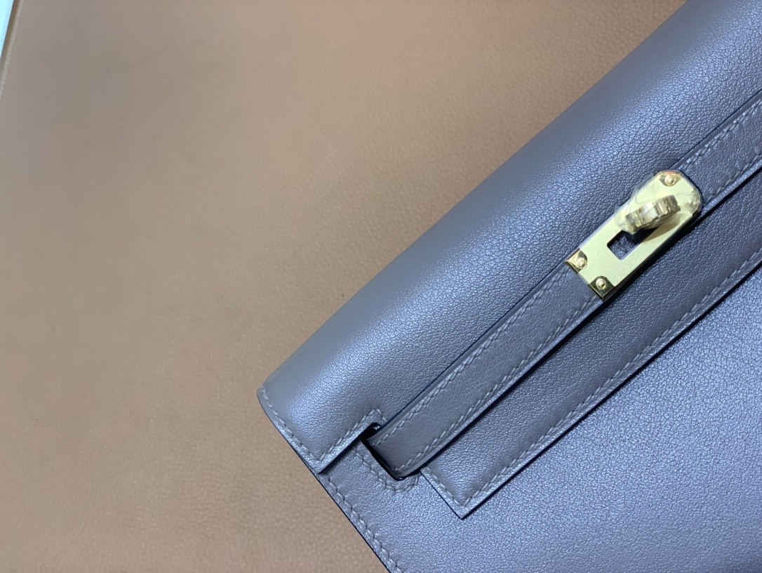 Hermès（爱马仕）Kelly danse 跳舞包 swift 锡器灰 金扣 22cm
