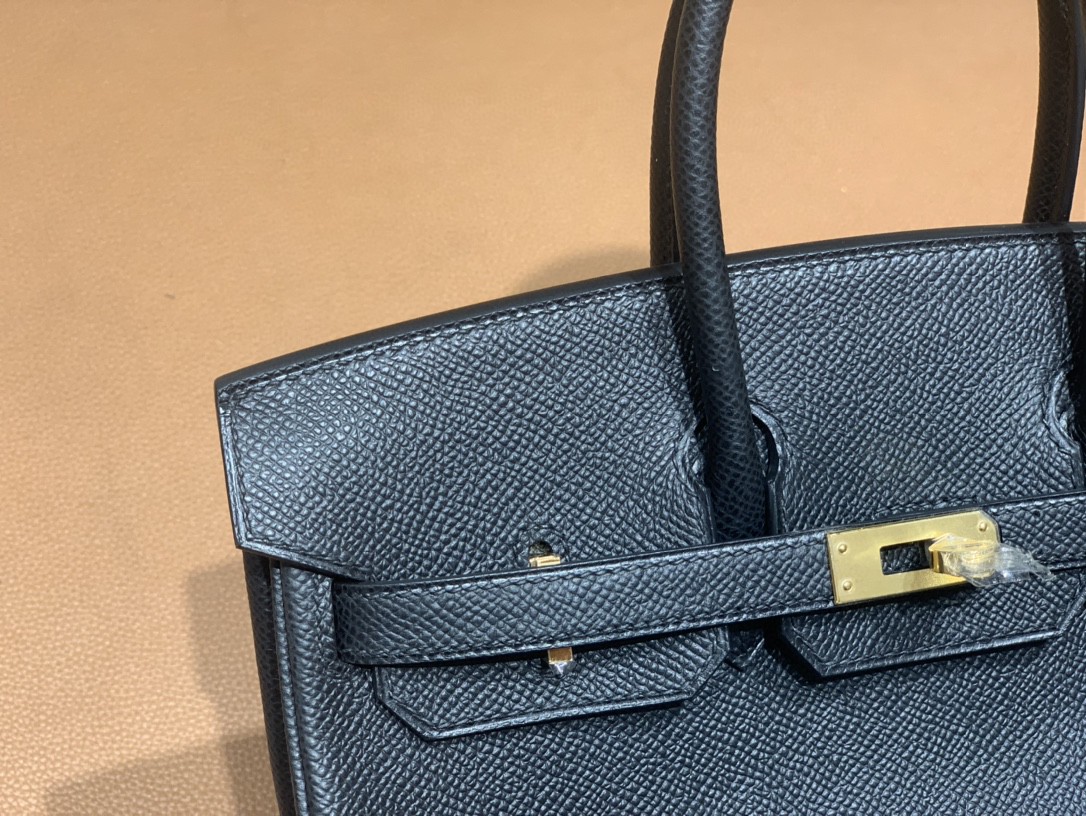 Hermès（爱马仕）Birkin 铂金包 Epsom 黑色 金扣 25cm