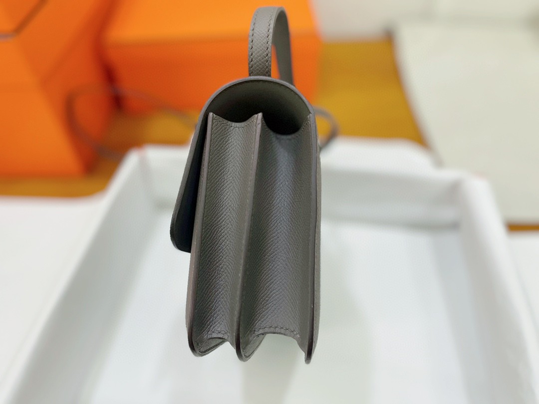 Hermès（爱马仕）Constance 康康 epsom 锡器灰 银扣 19cm
