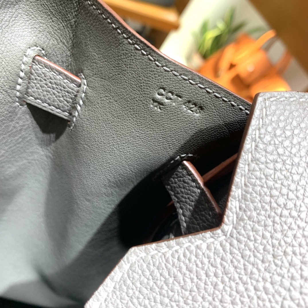 Hermès（爱马仕）Birkin 铂金包 Togo 8F 锡器灰 玫瑰金扣 35cm