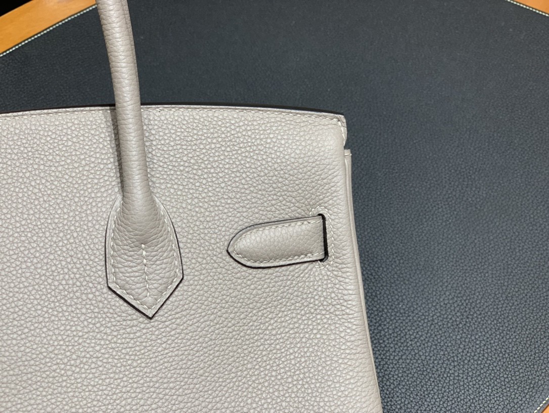 Hermès（爱马仕）Birkin 铂金包 Togo M8 沥青灰 金扣 30cm