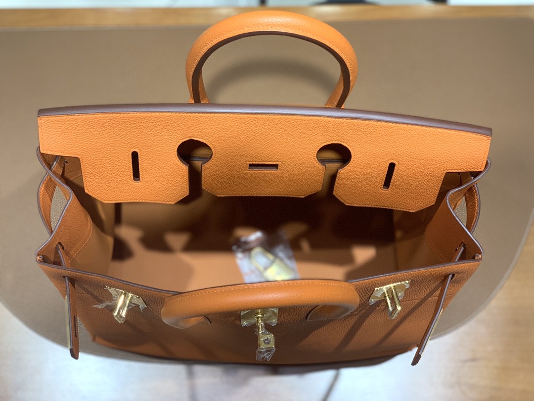 Hermès（爱马仕）Birkin 铂金包 HAC Togo 橙色 金扣 40cm