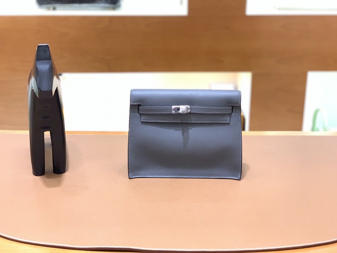 Hermès（爱马仕）Kelly danse 跳舞包 Ever color 锡器灰 银扣 22cm