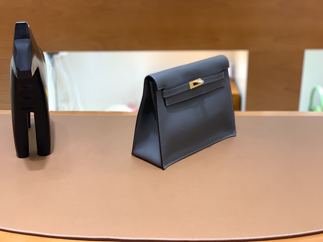 Hermès（爱马仕）Kelly danse 跳舞包 Ever color 锡器灰 金扣 22cm