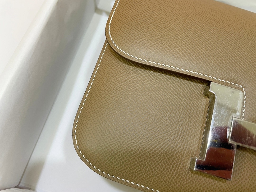 Hermès（爱马仕）Constance 康康 epsom 大象灰 银扣 23cm