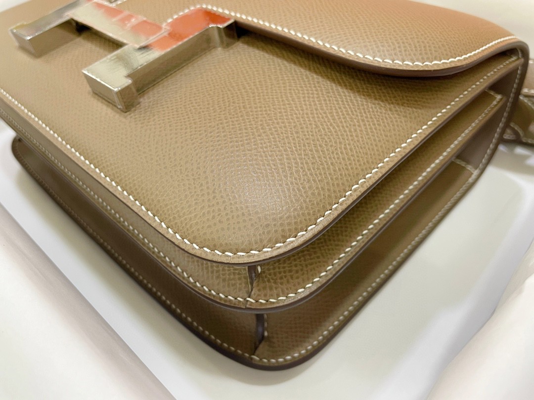 Hermès（爱马仕）Constance 康康 epsom 大象灰 银扣 23cm