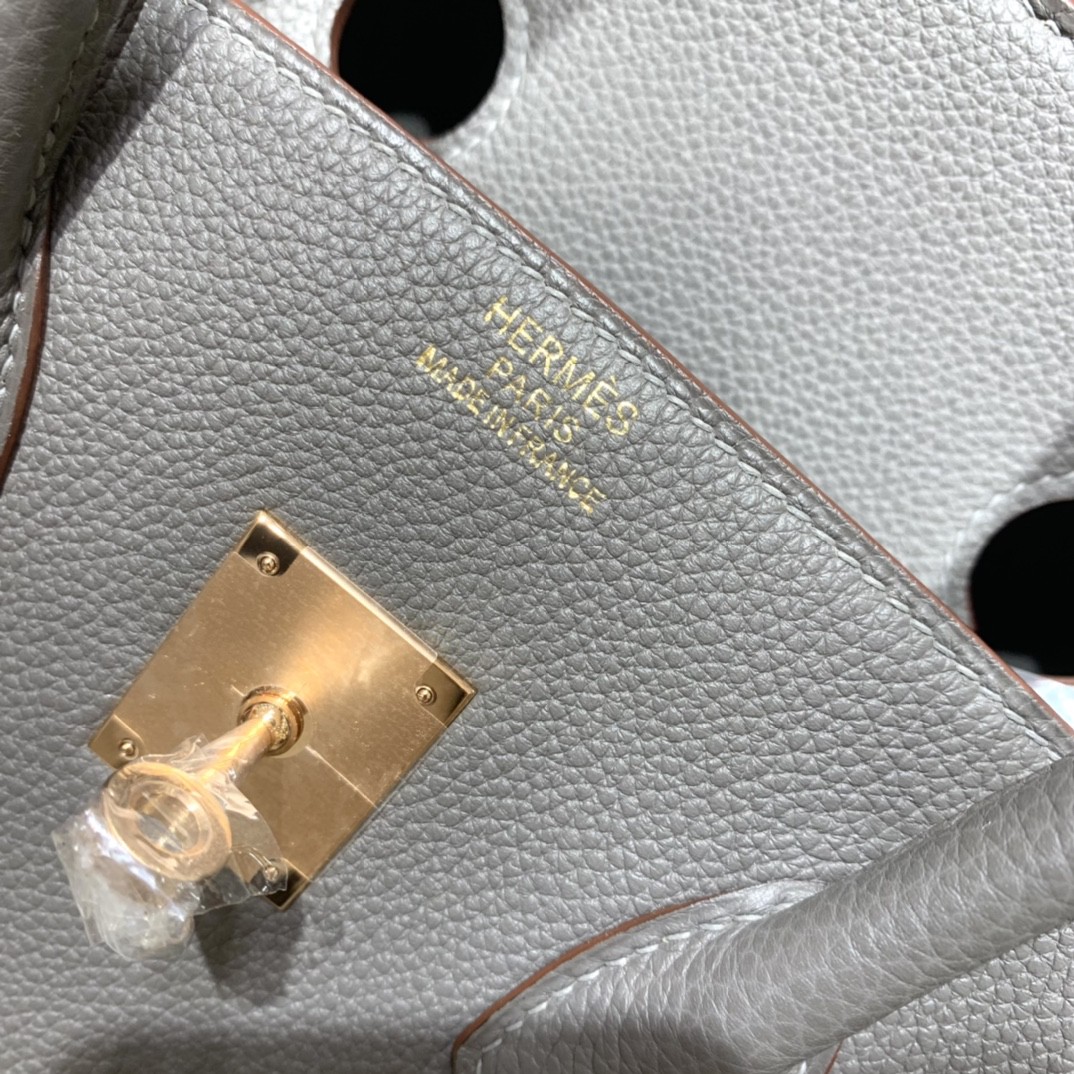 Hermès（爱马仕）Birkin 铂金包 Togo 8F 锡器灰 玫瑰金扣 35cm