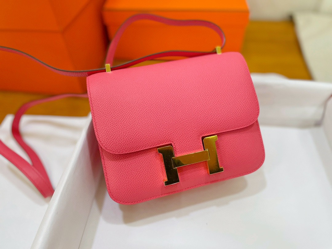 Hermès（爱马仕）Constance 康康 epsom 唇膏粉 金扣 19cm