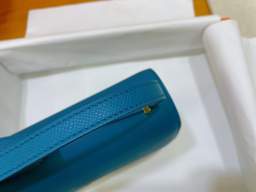 Hermès（爱马仕）Constance 康康 epsom 深邃蓝 金扣 19cm