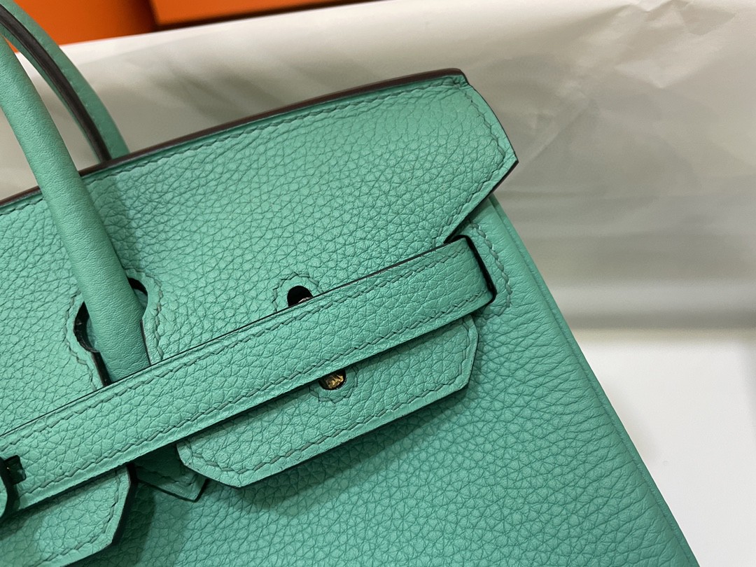 Hermès（爱马仕）Birkin 铂金包 Togo 维罗纳绿 银扣 25cm