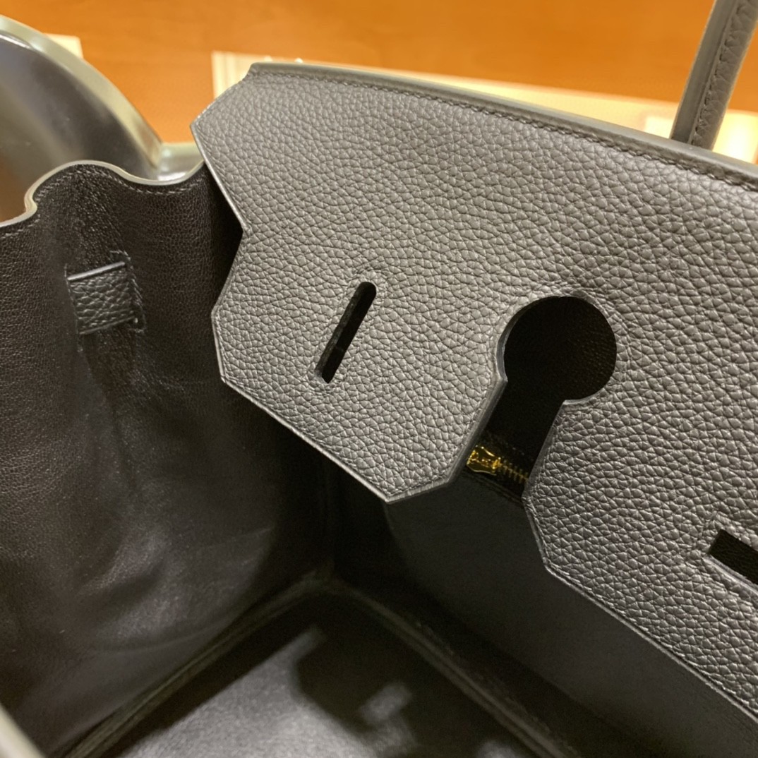 Hermès（爱马仕）Birkin 铂金包 Togo 黑色 金扣 35cm