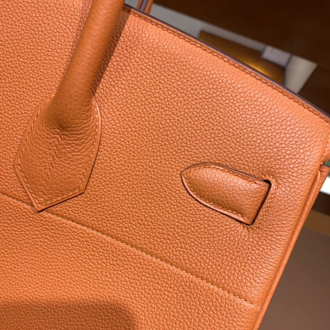 Hermès（爱马仕）Birkin 铂金包 HAC Togo 橙色 金扣 40cm
