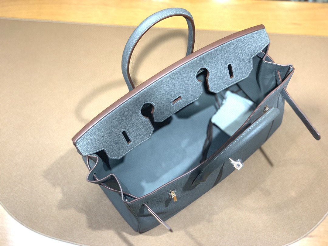 Hermès（爱马仕）Birkin 铂金包 Togo 8F 锡器灰 玫瑰金扣 35cm