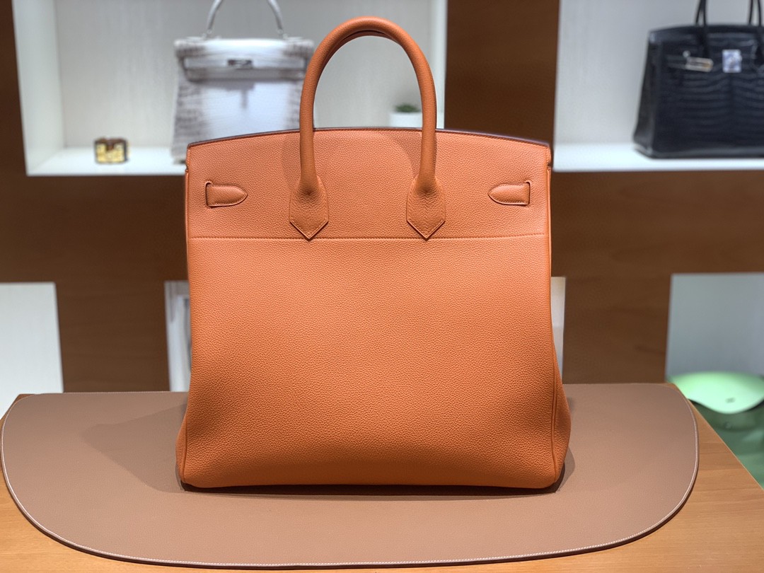 Hermès（爱马仕）Birkin 铂金包 HAC Togo 橙色 金扣 40cm