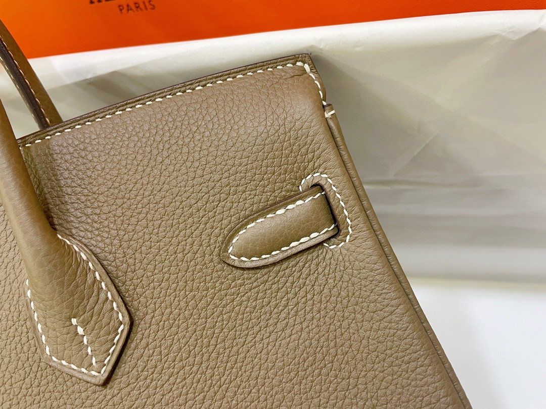 Hermès（爱马仕）Birkin 铂金包 togo皮 大象灰 金扣 25cm