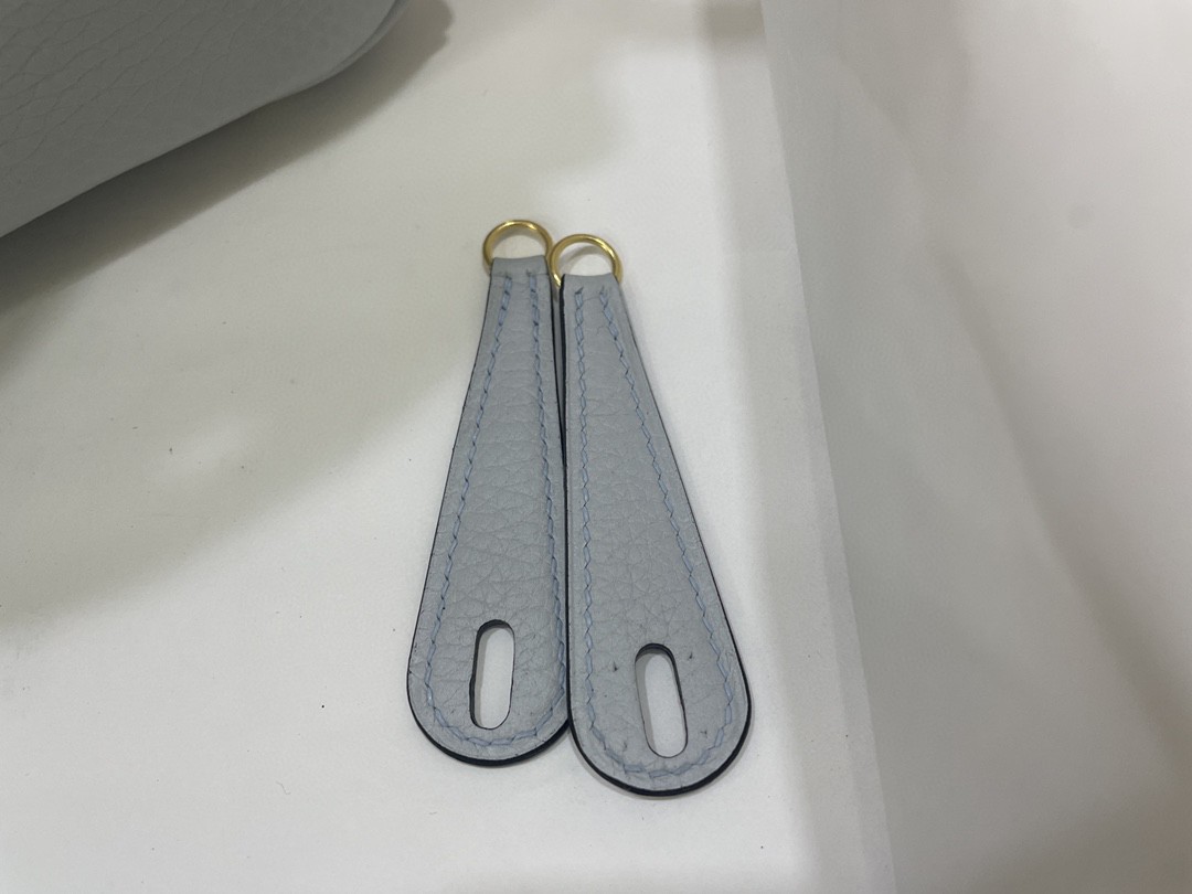 Hermès（爱马仕）Mini lindy 迷你琳迪 TC皮 T0 圣杯蓝 金扣 20cm