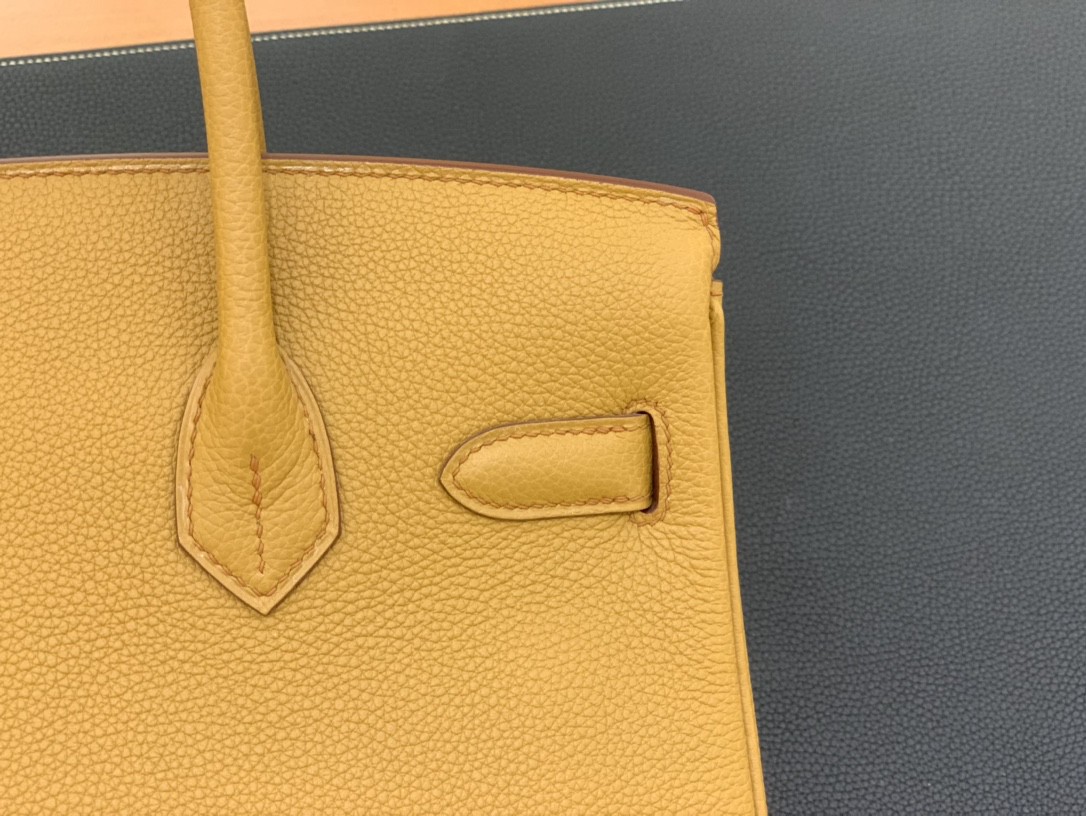 Hermès（爱马仕）Birkin 铂金包 togo皮 2S 芝麻色 金扣 30cm