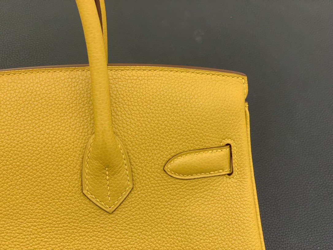Hermès（爱马仕）Birkin 铂金包 togo皮 琥珀黄 金扣 30cm