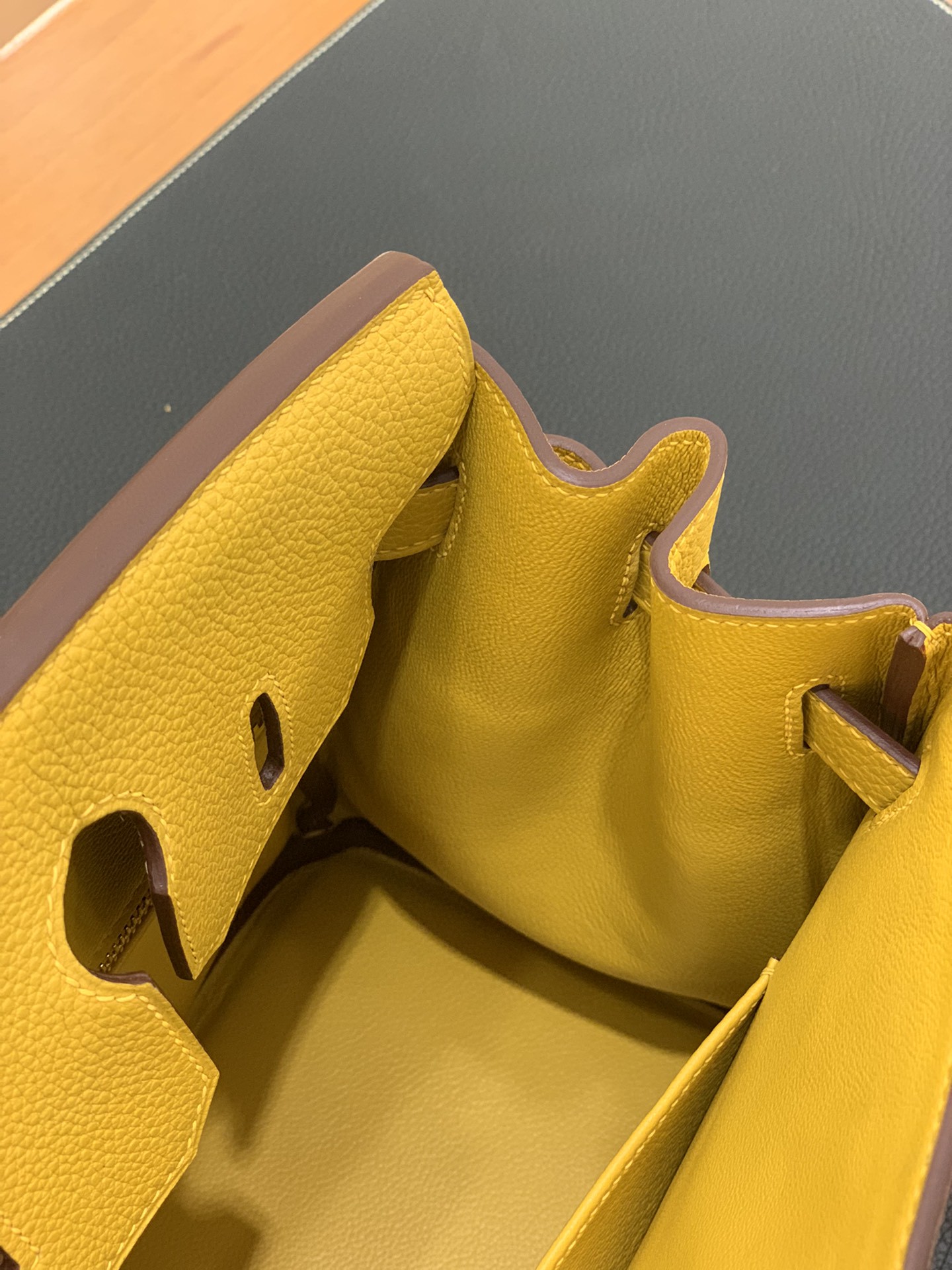 Hermès（爱马仕）Birkin 铂金包 togo皮 琥珀黄 金扣 30cm