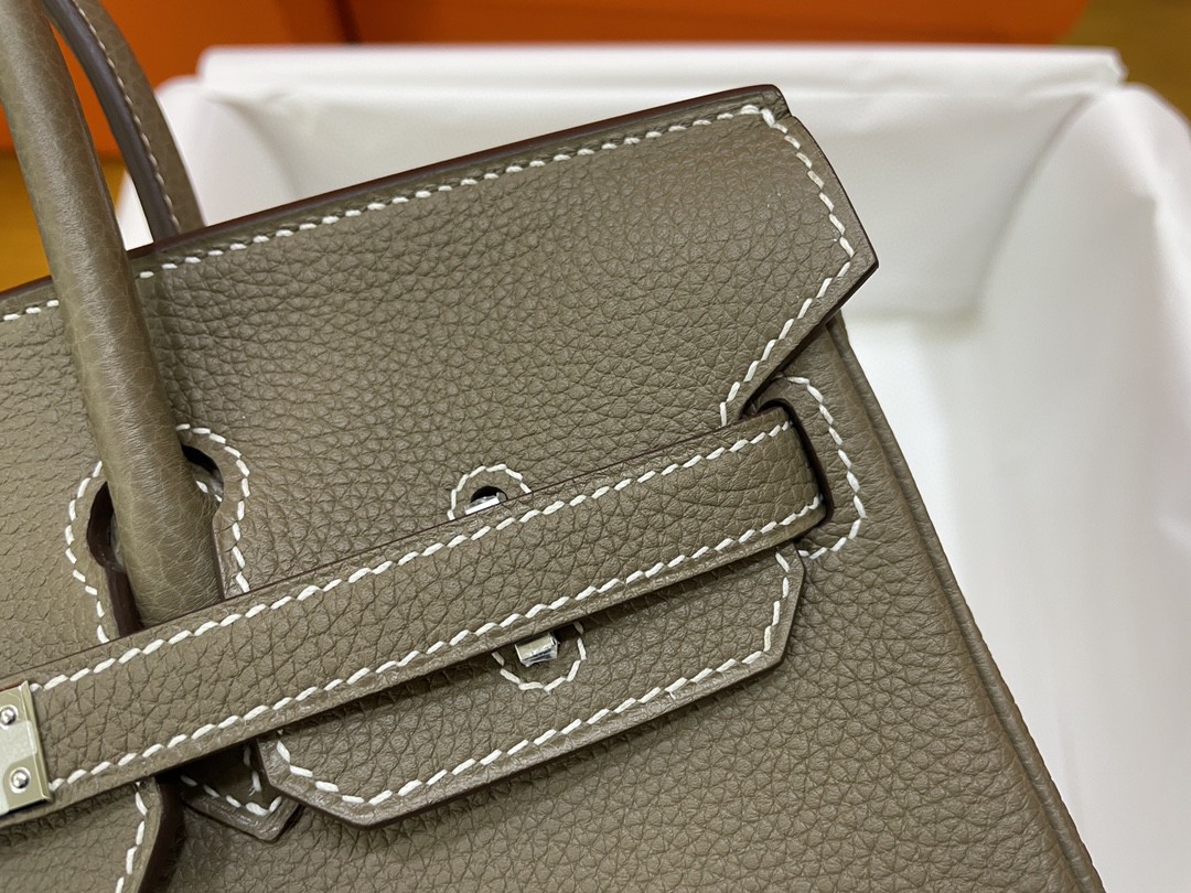 Hermès（爱马仕）Birkin 铂金包 togo 大象灰 银扣 25cm