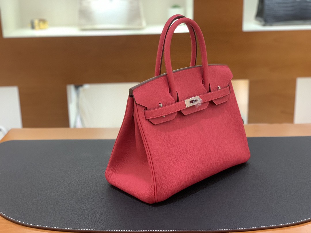 Hermès（爱马仕）Birkin 铂金包 togo皮 极致粉 银扣 30cm