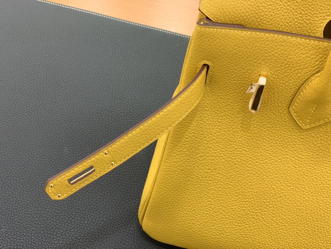 Hermès（爱马仕）Birkin 铂金包 togo皮 琥珀黄 金扣 30cm